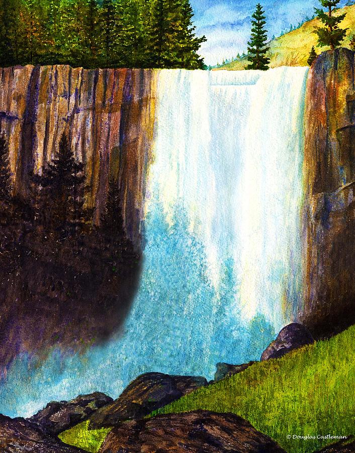 Vernal Falls Painting by Douglas Castleman