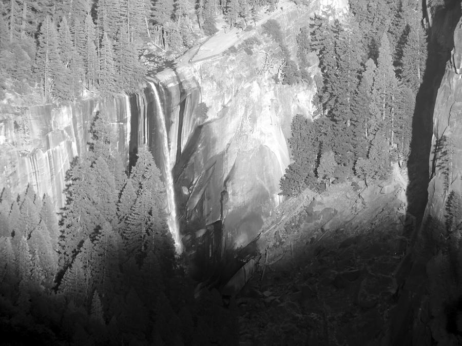 Vernal Falls Monochrome Photograph by Eric Forster