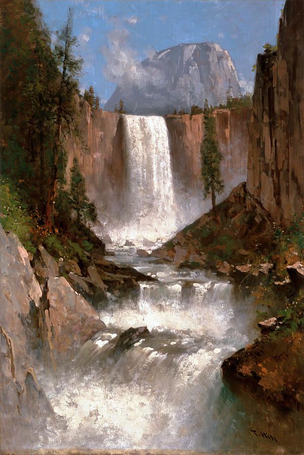 Vernal Falls. Yosemite by Thomas Hill
