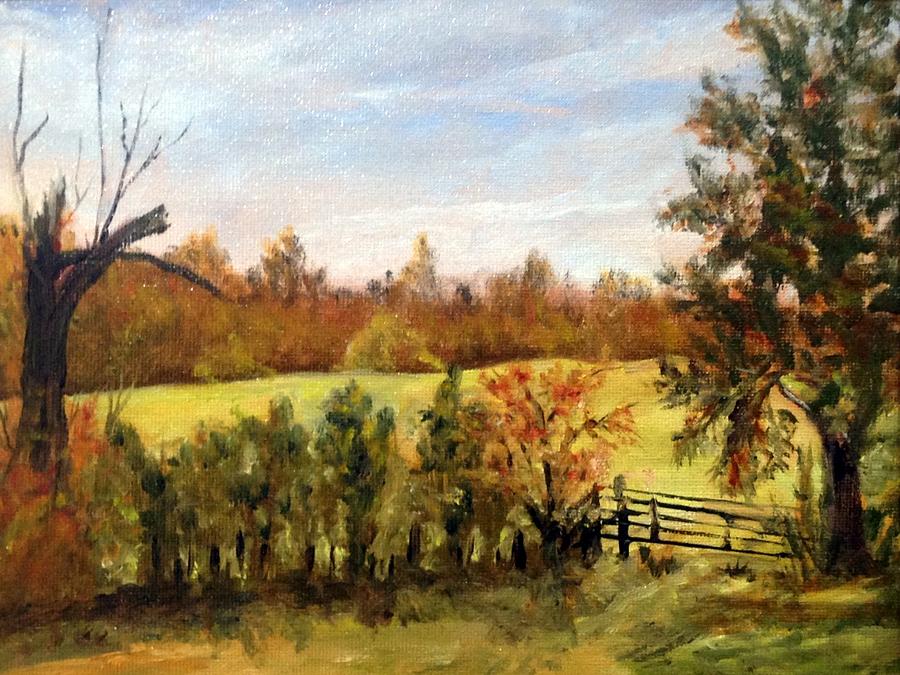 Vernas Field Painting By Susan Lang - Fine Art America