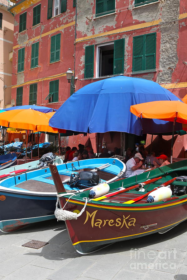 Vernazza Boats Photograph by Nadine Rippelmeyer