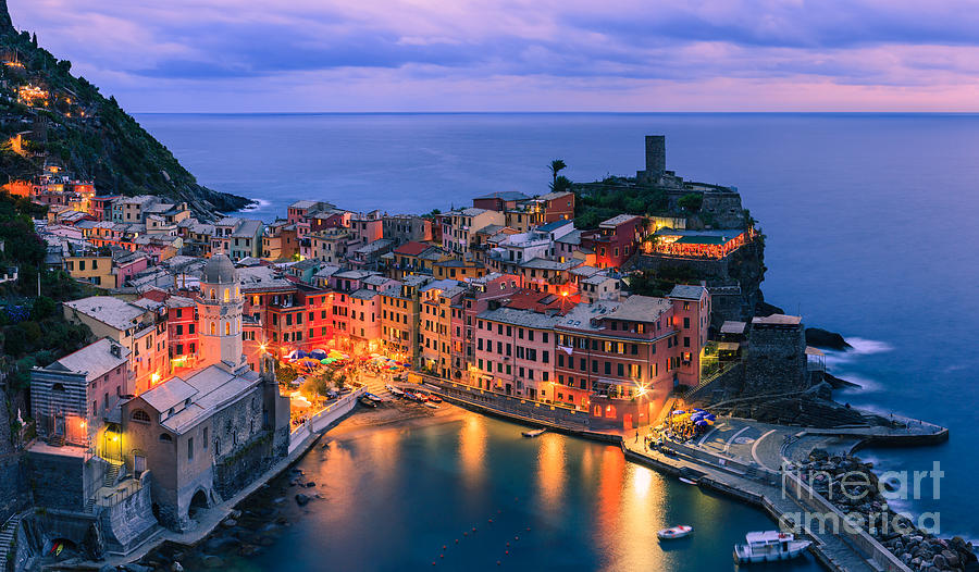 Vernazza is one of the five towns that make up the Cinque Terre  Photograph by Henk Meijer Photography