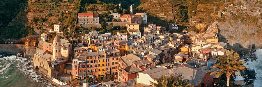 Vernazza panorama in Cinque Terre Photograph by Songquan Deng
