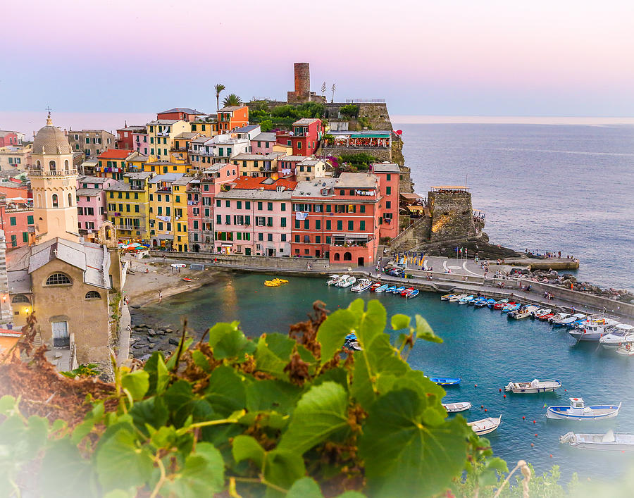 Vernazza Sunset Photograph by Kari Espeland - Fine Art America