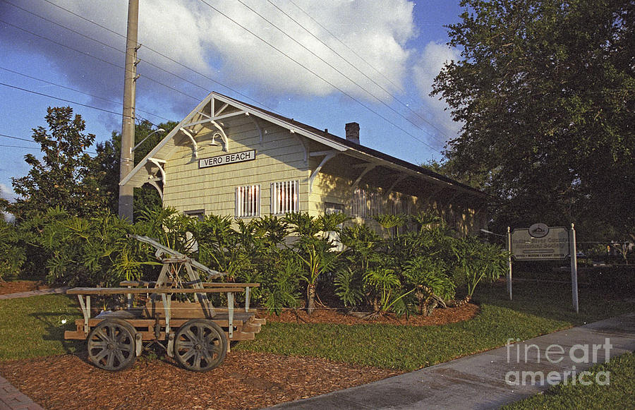 Vero Beach Florida Photograph - Vero Beach Railroad Station by Richard Nickson Vero Beach Florida Photograph - Vero Beach Railroad Station by Richard Nickson