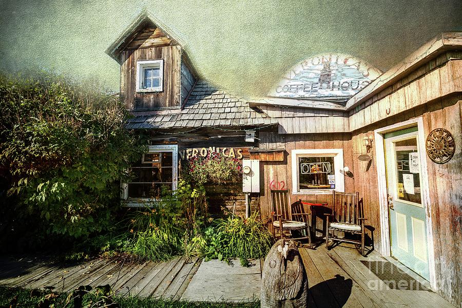 Veronicas Coffee House in Old Town Kenai Photograph by Eva Lechner