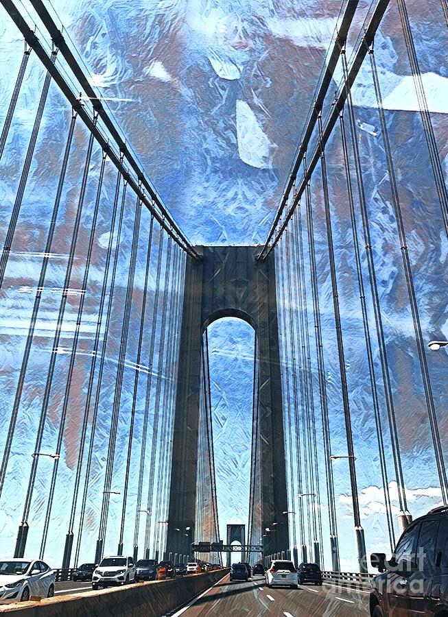 Verrazano Bridge Upper Level Photograph by CAC Graphics