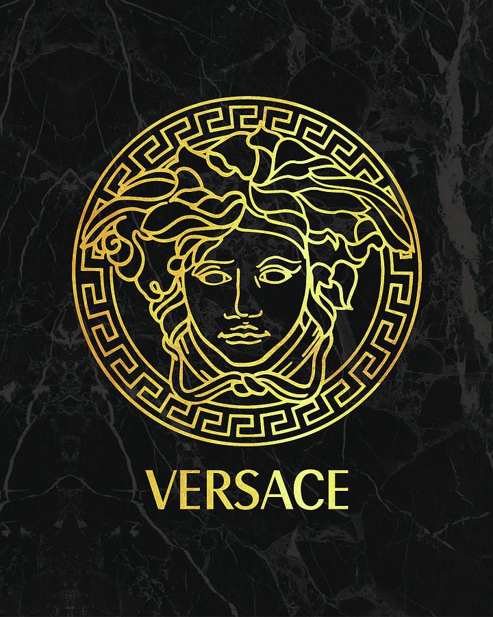 Versace - Black And Gold - Lifestyle And Fashion Digital Art by TUSCAN ...