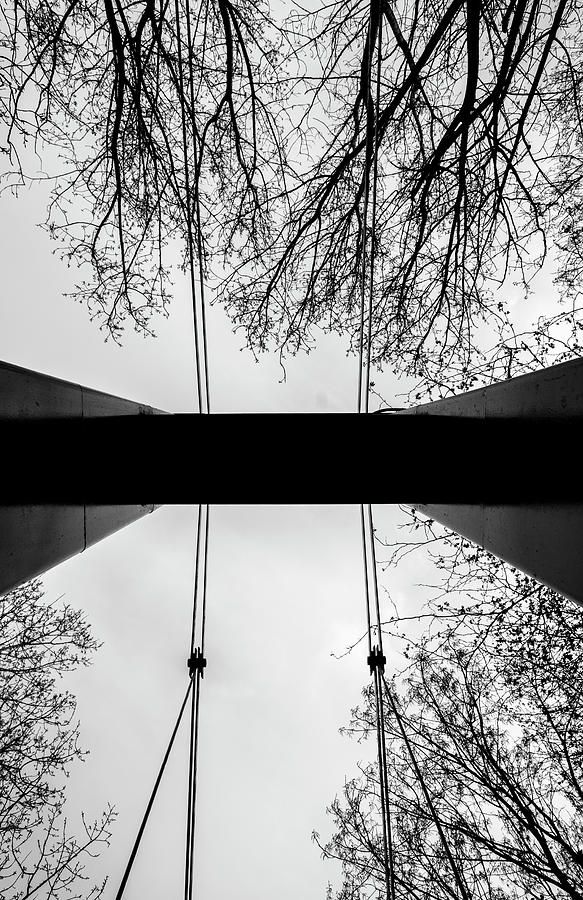 Bridge Photograph - Vertical Bridge In Bw by Nikos Stavrakas Bridge Photograph - Vertical Bridge In Bw by Nikos Stavrakas