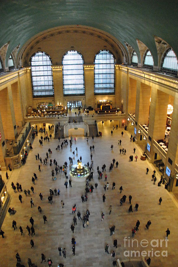 Vertical - Catwalk View of Grand Central Terminal Photograph by Jacqueline M Lewis
