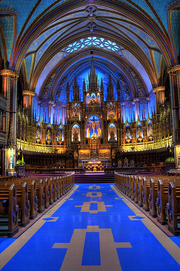 Vertical Of Notre-dame Basilica Photograph By Brian Smith - Fine Art 