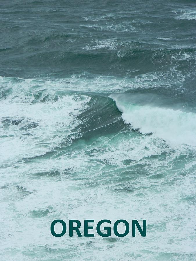 Vertical Oregon Wave Photograph by Gallery Of Hope 