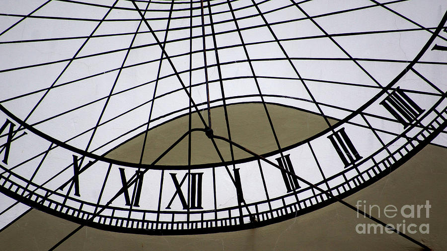 Vertical Sundial - Vertikale Sonnenuhr Photograph by Eva-Maria Di Bella