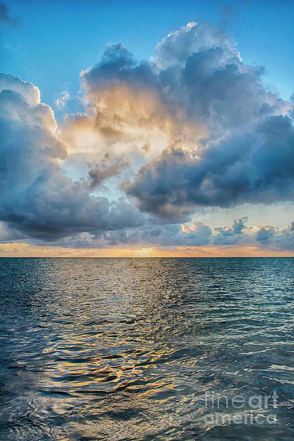 Vertical Sunrise Clouds Photograph by David Zanzinger