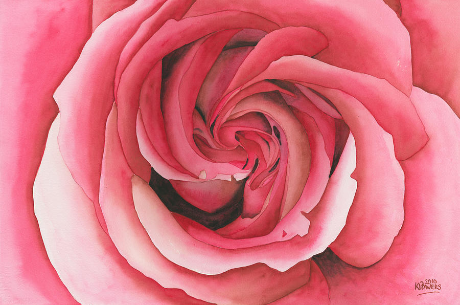 Vertigo Rose Painting by Ken Powers