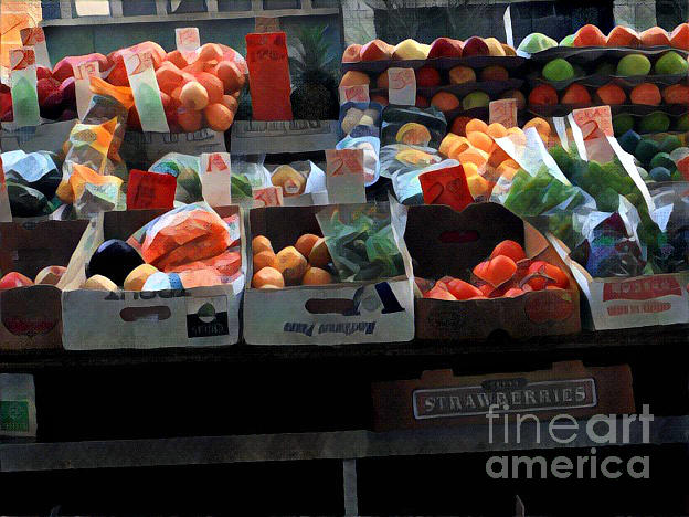 Very Colorful Array - Market Day in New York Photograph by Miriam Danar