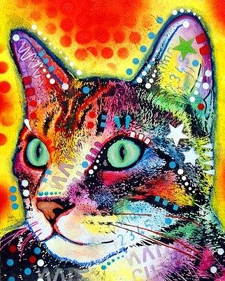 Very Curious Cat Painting by Dean Russo