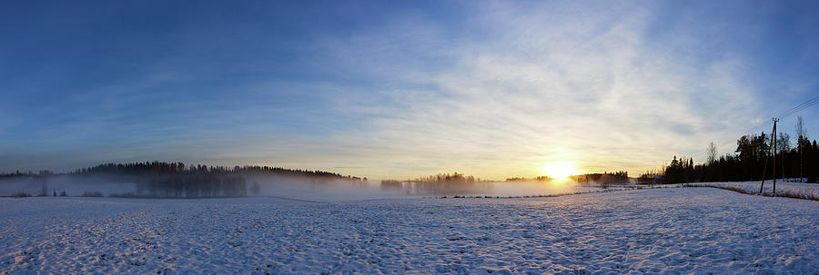 Vesilahti Sunrise Panorama Photograph