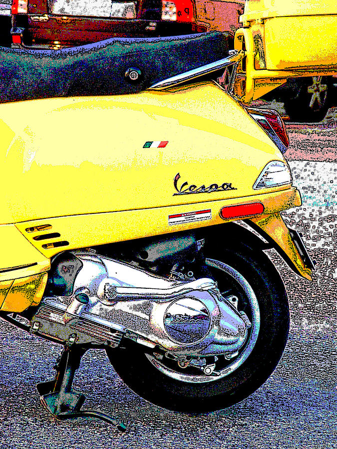 Vespa Poster Photograph by Margie Avellino