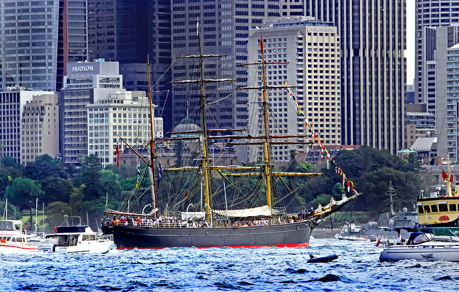 James Craig Photograph - Vessel From Bygone Age Still Sailing Sydney by Miroslava Jurcik