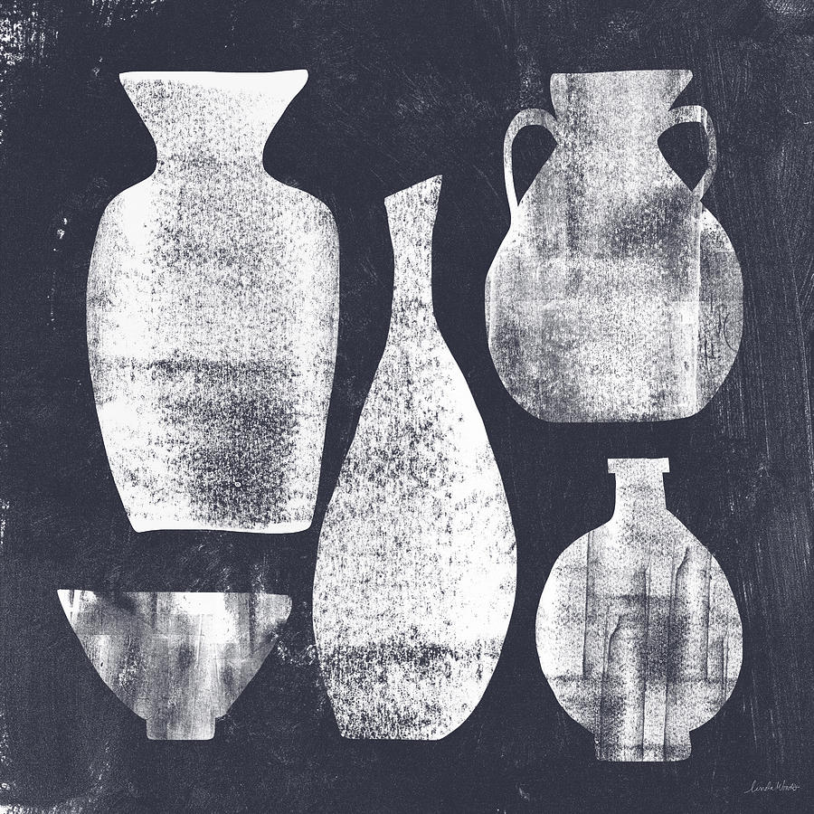 Vase Painting - Vessel Sampler- Art by Linda Woods by Linda Woods