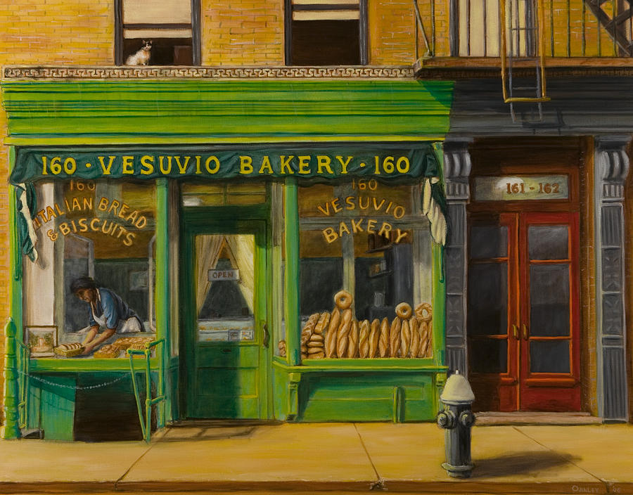 Vesuvio Bakery in New York City Painting by Christopher Oakley - Fine Art  America