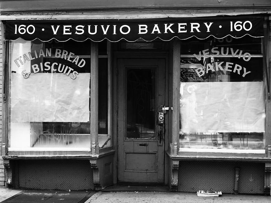 Vesuvius Bakery Black And White Photograph by Andrew Karp