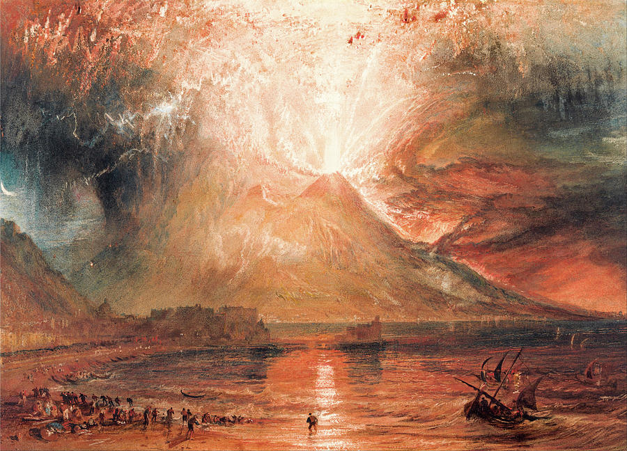  Vesuvius  In Eruption  Painting by Joseph Mallord Turner 