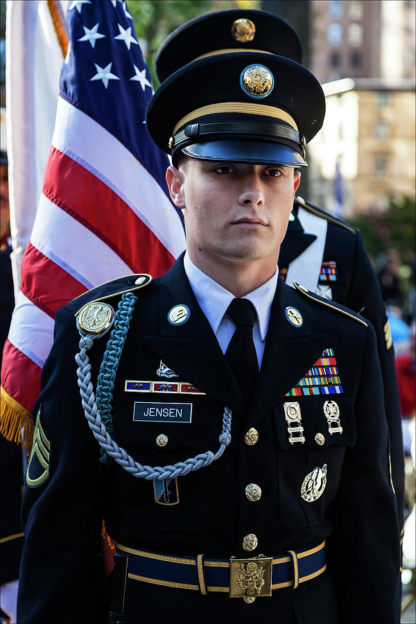 Veterans Day NYC 11_11_16 Honor Guard Photograph by Robert Ullmann