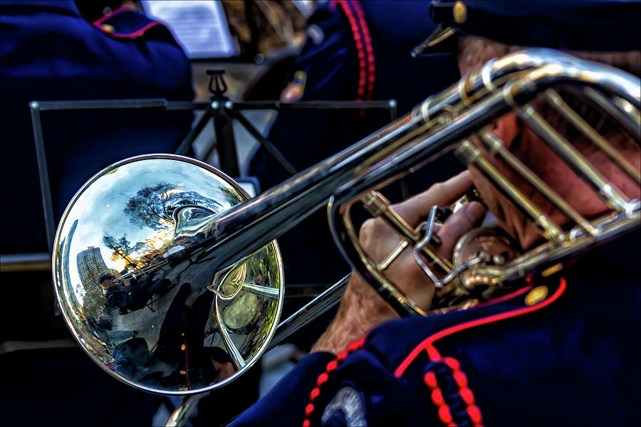 Veterans Day Nyc 11_11_16 Trombone Photograph