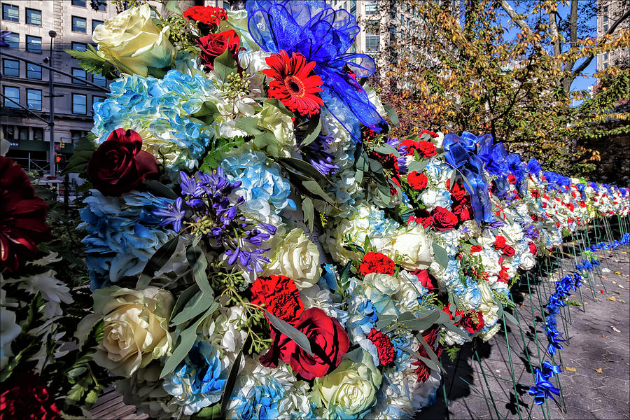 Veterans Day NYC 11_11_16 Wreathes Photograph by Robert Ullmann