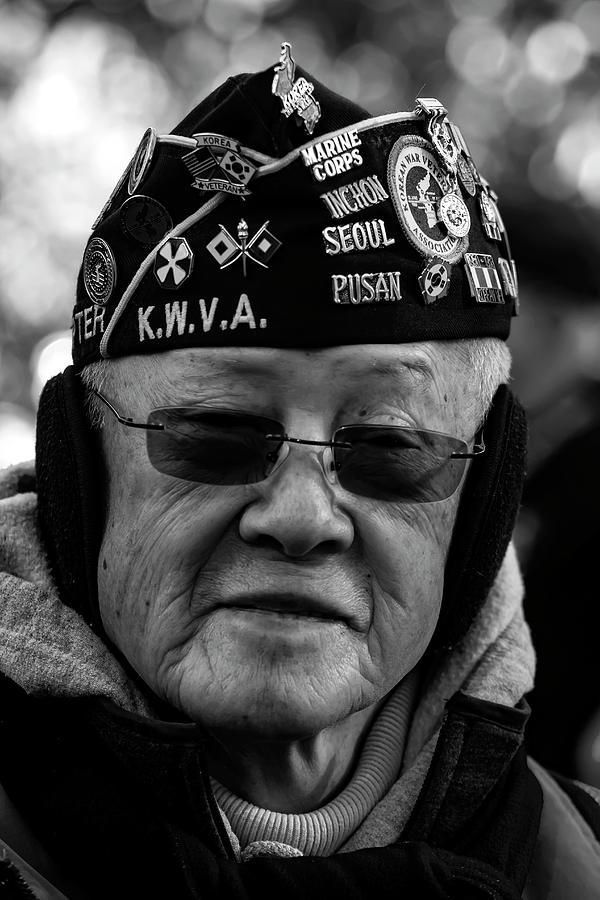 Veterans Day NYC 11_11_17 Korean War Vet Photograph by Robert Ullmann