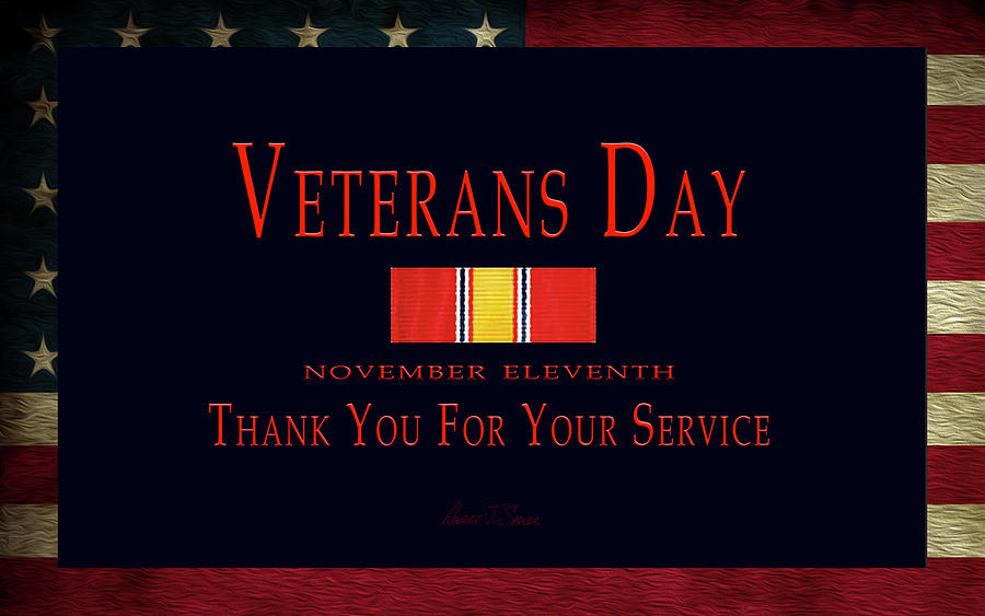 Veterans Day Digital Art - Veterans Day Poster by Robert J Sadler