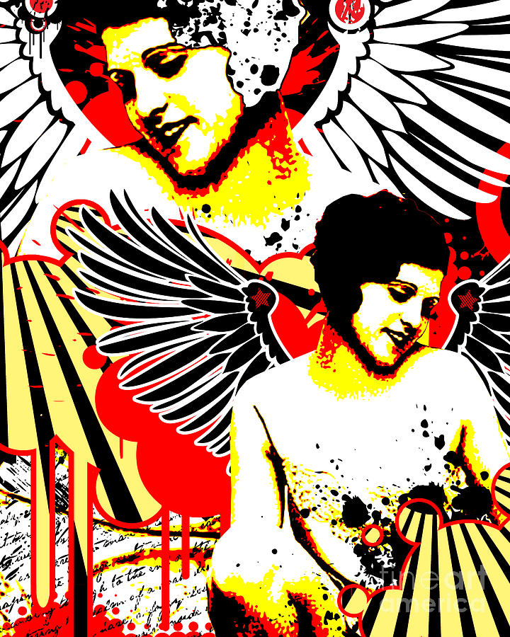 Nostalgic Seduction - Vexed Angel Mixed Media by Chris Andruskiewicz