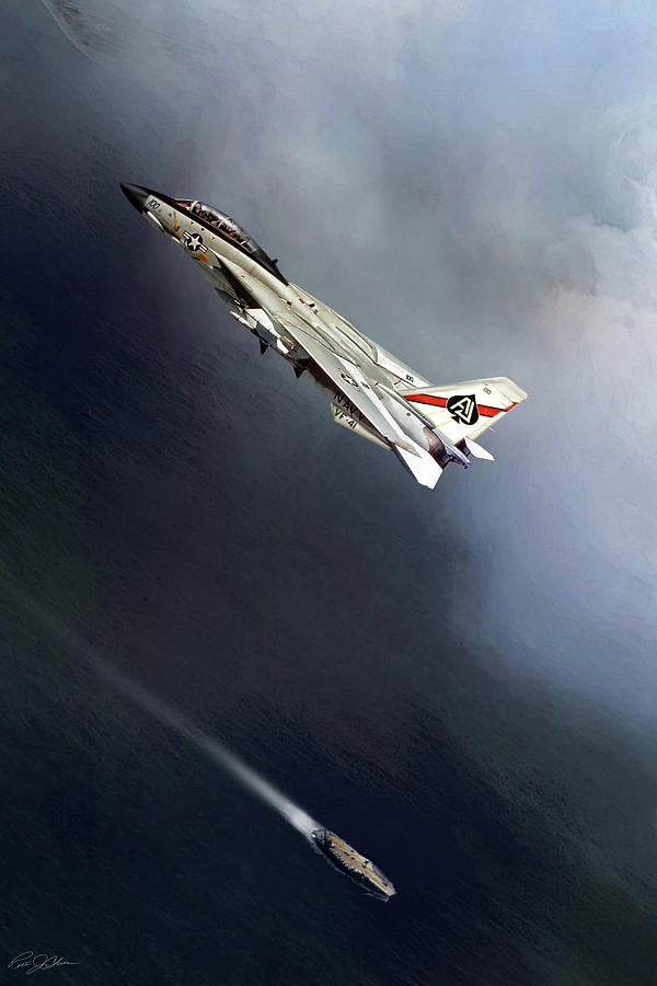 VF-41 Black Aces Digital Art by Peter Chilelli