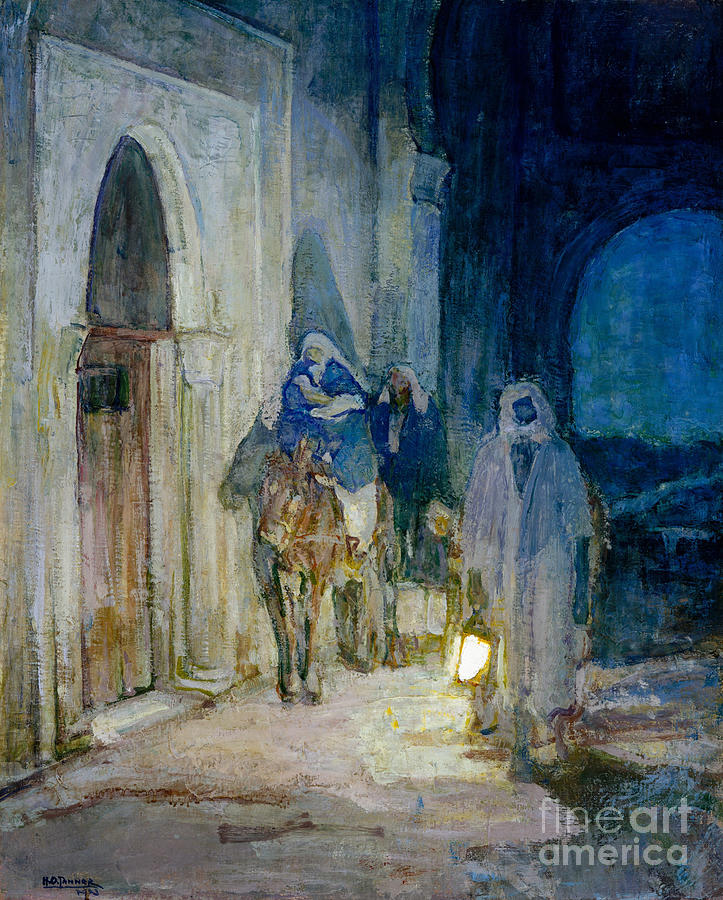 Madonna Painting - Flight Into Egypt by Henry Ossawa Tanner