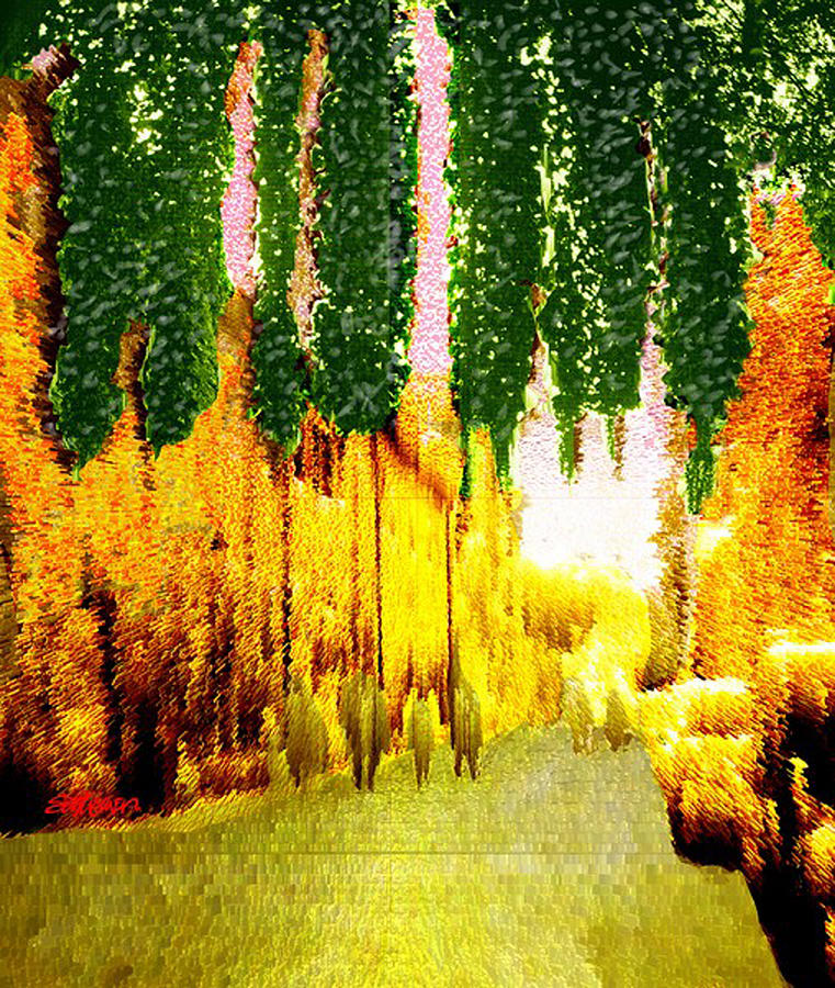 Dusk Digital Art - Via Pietra by Seth Weaver Dusk Digital Art - Via Pietra by Seth Weaver