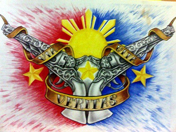 Pinoy Mixed Media - Via Veritas Vita by Daniel Lezama