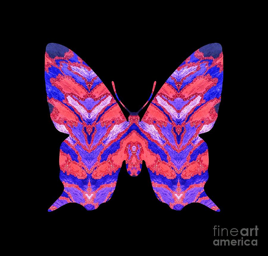 Vibrant Butterfly  Digital Art by Rachel Hannah