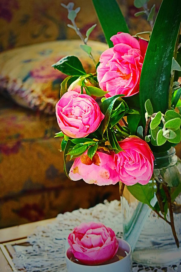 Vibrant Camellia Bouqet Photograph by Joyce Dickens