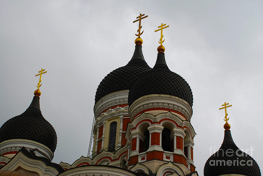 Vibrant Domes Of Alexander Nevsky Cathedral - Tallinn Photograph