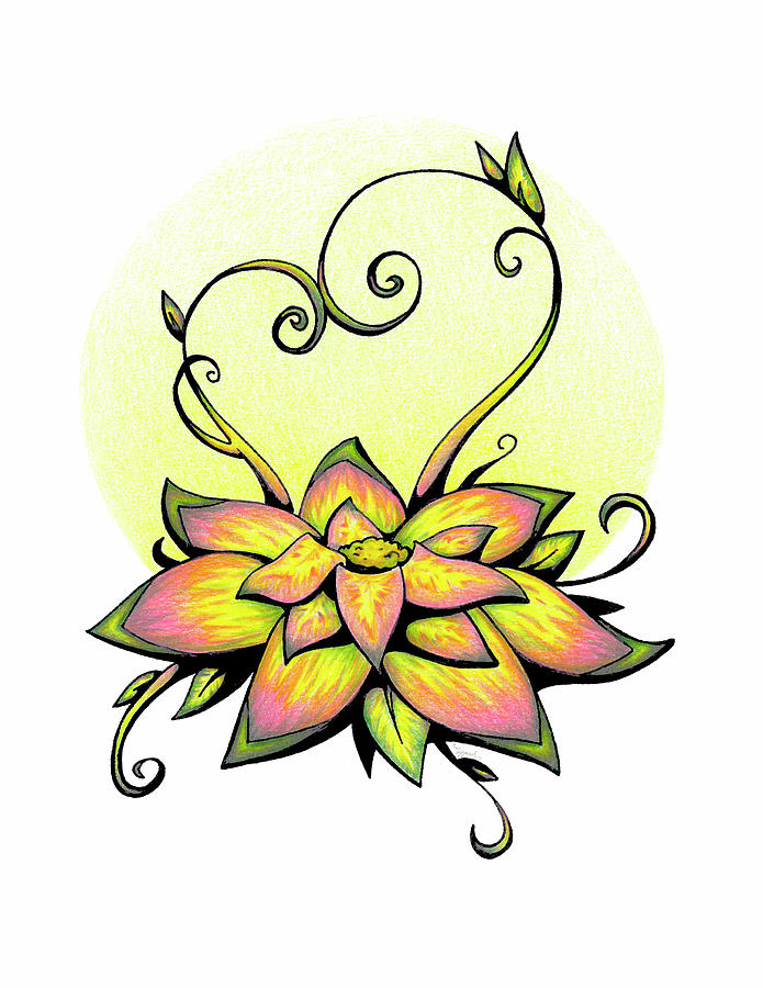 Vibrant Flower 8 Drawing by Sipporah Art and Illustration
