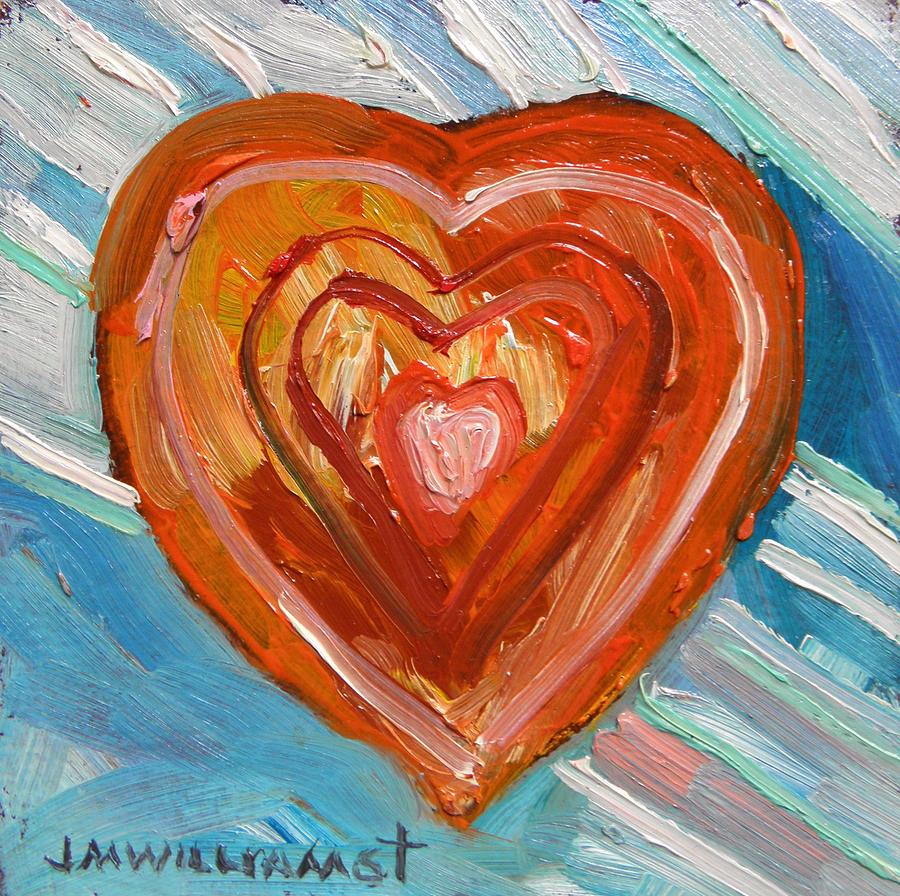 Vibrant Heart Painting by John Williams