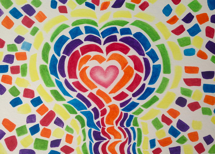 Vibrant Heart Painting By Laura Shepardson Fine Art America