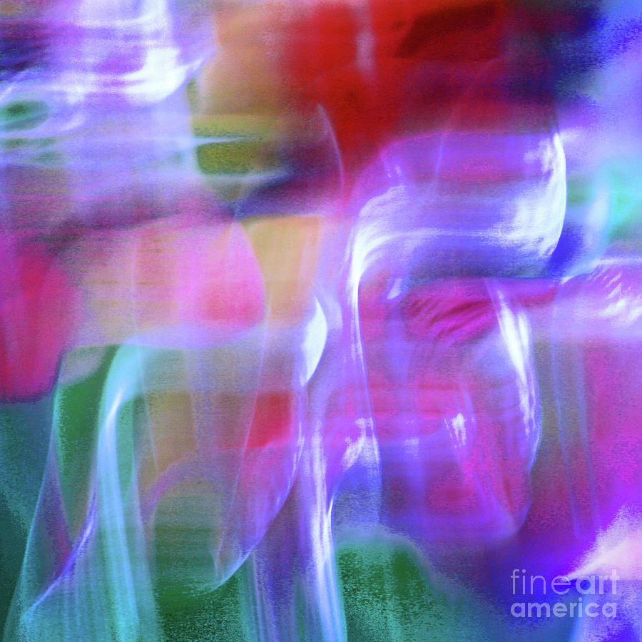 Vibrant Moods Abstract Square Photograph by Karen Adams