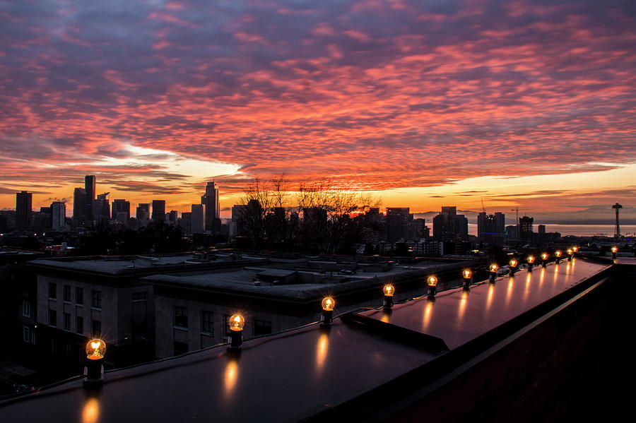 Vibrant Seattle Sunset Photograph by Matt McDonald