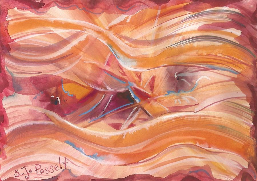 Vibrant Silk Painting by Sheri Jo Posselt