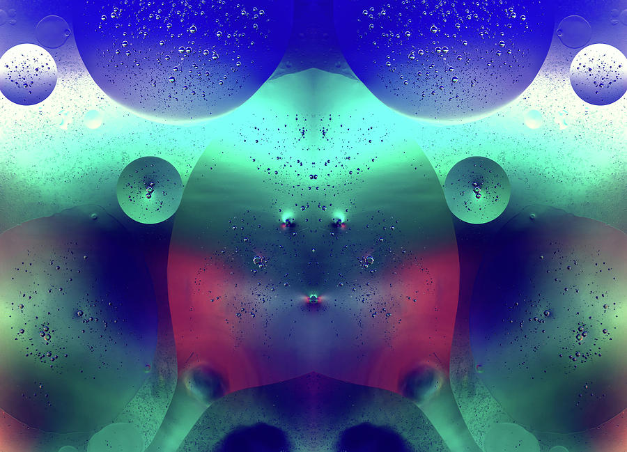 Vibrant Symmetry Oil Droplets Photograph by John Williams