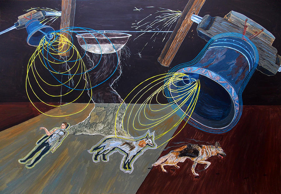 Animal Painting - Deus est vibrationis  by Lazaro Hurtado