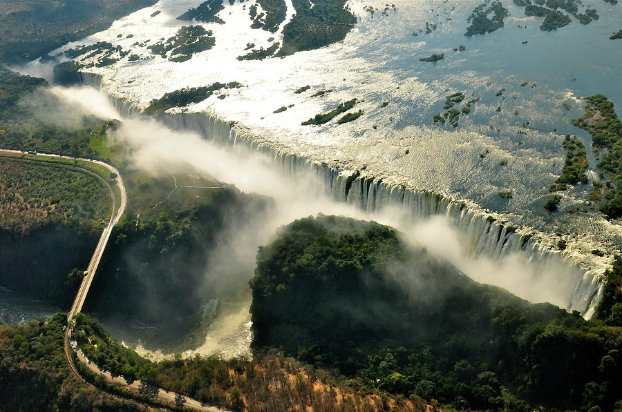 Vic Falls and the Zambezi River Photograph by Don Mercer | Fine Art America